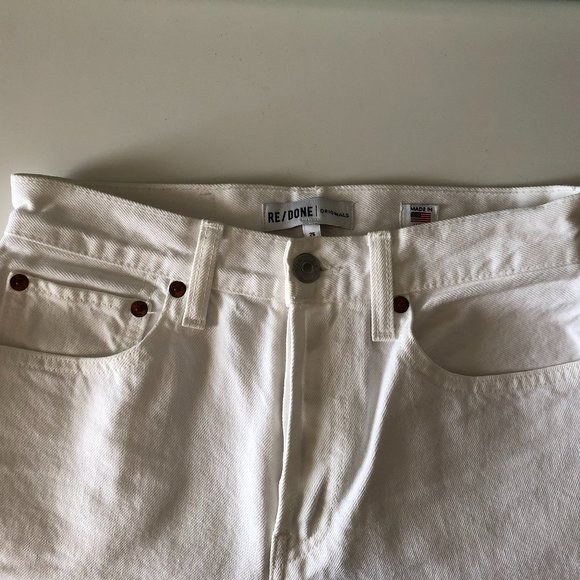 Re/Done Originals White Jeans size 26 - Picture 3 of 3